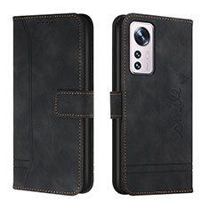 Coque Portefeuille Livre Cuir Etui Clapet L05 pour Xiaomi Mi 12 Pro 5G Noir