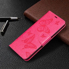 Coque Portefeuille Livre Cuir Etui Clapet L05 pour Xiaomi Poco M2 Pro Rose Rouge