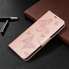 Coque Portefeuille Livre Cuir Etui Clapet L05 pour Xiaomi Redmi Note 9 Pro Max Or Rose