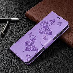 Coque Portefeuille Livre Cuir Etui Clapet L05 pour Xiaomi Redmi Note 9 Pro Max Violet