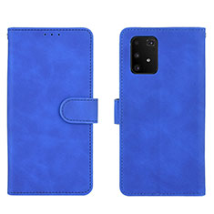 Coque Portefeuille Livre Cuir Etui Clapet L05Z pour Samsung Galaxy A91 Bleu