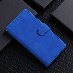 Coque Portefeuille Livre Cuir Etui Clapet L05Z pour Samsung Galaxy S21 Ultra 5G Bleu