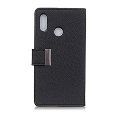Coque Portefeuille Livre Cuir Etui Clapet L06 pour Asus Zenfone Max ZB555KL Noir