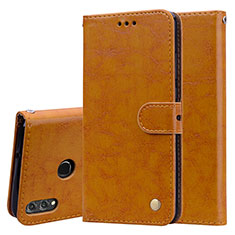 Coque Portefeuille Livre Cuir Etui Clapet L06 pour Huawei Honor View 10 Lite Orange