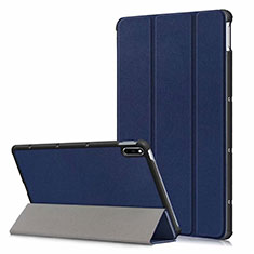 Coque Portefeuille Livre Cuir Etui Clapet L06 pour Huawei MatePad 10.4 Bleu