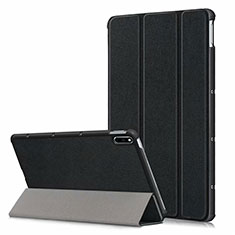 Coque Portefeuille Livre Cuir Etui Clapet L06 pour Huawei MatePad Noir