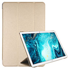 Coque Portefeuille Livre Cuir Etui Clapet L06 pour Huawei MediaPad M6 10.8 Or