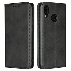 Coque Portefeuille Livre Cuir Etui Clapet L06 pour Huawei Nova 3e Noir
