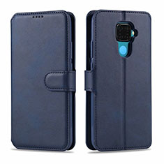 Coque Portefeuille Livre Cuir Etui Clapet L06 pour Huawei Nova 5z Bleu