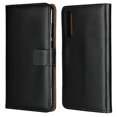 Coque Portefeuille Livre Cuir Etui Clapet L06 pour Huawei P20 Pro Noir