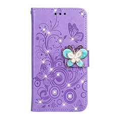 Coque Portefeuille Livre Cuir Etui Clapet L06 pour Huawei P30 Violet