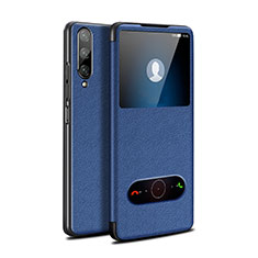 Coque Portefeuille Livre Cuir Etui Clapet L06 pour Huawei Y9s Bleu