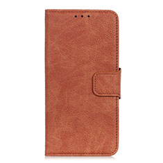 Coque Portefeuille Livre Cuir Etui Clapet L06 pour OnePlus 7T Marron