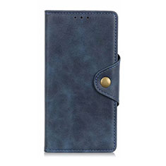 Coque Portefeuille Livre Cuir Etui Clapet L06 pour Oppo A92s 5G Bleu
