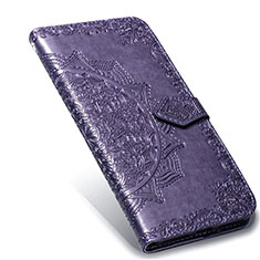 Coque Portefeuille Livre Cuir Etui Clapet L06 pour Realme 6 Pro Violet