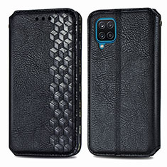 Coque Portefeuille Livre Cuir Etui Clapet L06 pour Samsung Galaxy A12 5G Noir
