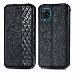 Coque Portefeuille Livre Cuir Etui Clapet L06 pour Samsung Galaxy A12 Nacho Noir