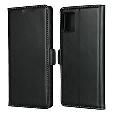 Coque Portefeuille Livre Cuir Etui Clapet L06 pour Samsung Galaxy A51 4G Noir
