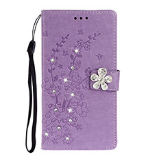 Coque Portefeuille Livre Cuir Etui Clapet L06 pour Samsung Galaxy A51 5G Violet