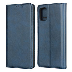 Coque Portefeuille Livre Cuir Etui Clapet L06 pour Samsung Galaxy A71 4G A715 Bleu