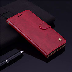 Coque Portefeuille Livre Cuir Etui Clapet L06 pour Samsung Galaxy M21s Rouge