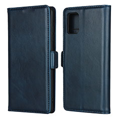 Coque Portefeuille Livre Cuir Etui Clapet L06 pour Samsung Galaxy M40S Bleu