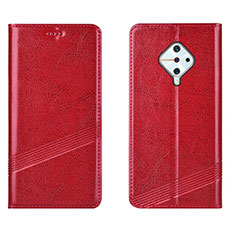 Coque Portefeuille Livre Cuir Etui Clapet L06 pour Vivo S1 Pro Rouge