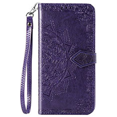 Coque Portefeuille Livre Cuir Etui Clapet L06 pour Vivo V20 Pro 5G Violet