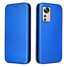 Coque Portefeuille Livre Cuir Etui Clapet L06 pour Xiaomi Mi 12S 5G Bleu