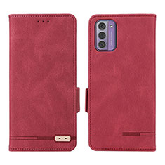 Coque Portefeuille Livre Cuir Etui Clapet L06Z pour Nokia G310 5G Rouge
