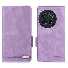 Coque Portefeuille Livre Cuir Etui Clapet L06Z pour OnePlus 12 5G Violet