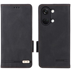 Coque Portefeuille Livre Cuir Etui Clapet L06Z pour OnePlus Ace 2V 5G Noir