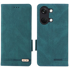 Coque Portefeuille Livre Cuir Etui Clapet L06Z pour OnePlus Ace 2V 5G Vert