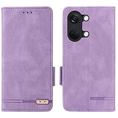 Coque Portefeuille Livre Cuir Etui Clapet L06Z pour OnePlus Ace 2V 5G Violet