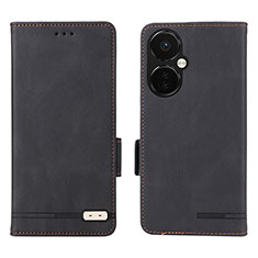 Coque Portefeuille Livre Cuir Etui Clapet L06Z pour OnePlus Nord N30 5G Noir
