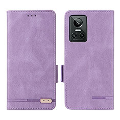Coque Portefeuille Livre Cuir Etui Clapet L06Z pour Realme GT Neo3 5G Violet