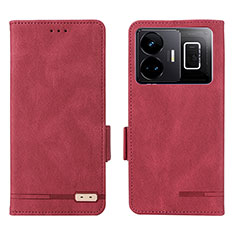 Coque Portefeuille Livre Cuir Etui Clapet L06Z pour Realme GT Neo5 5G Rouge