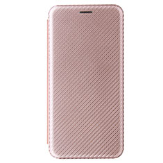 Coque Portefeuille Livre Cuir Etui Clapet L06Z pour Samsung Galaxy A41 SC-41A Or Rose
