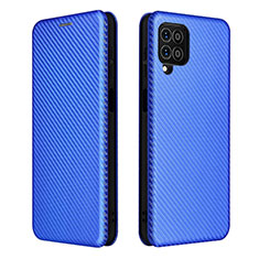 Coque Portefeuille Livre Cuir Etui Clapet L06Z pour Samsung Galaxy F62 5G Bleu