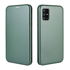 Coque Portefeuille Livre Cuir Etui Clapet L06Z pour Samsung Galaxy M40S Vert