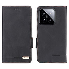 Coque Portefeuille Livre Cuir Etui Clapet L06Z pour Xiaomi Mi 14 Pro 5G Noir