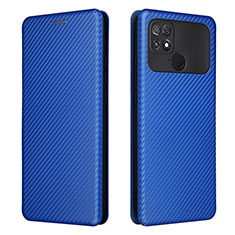 Coque Portefeuille Livre Cuir Etui Clapet L06Z pour Xiaomi Poco C40 Bleu