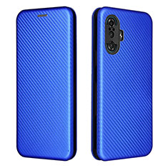 Coque Portefeuille Livre Cuir Etui Clapet L06Z pour Xiaomi Poco F3 GT 5G Bleu