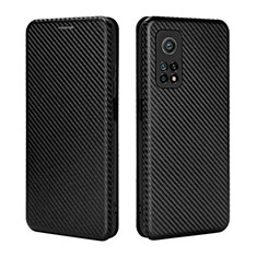 Coque Portefeuille Livre Cuir Etui Clapet L06Z pour Xiaomi Redmi K30S 5G Noir