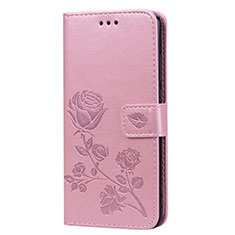 Coque Portefeuille Livre Cuir Etui Clapet L07 pour Huawei Honor View 10 Lite Or Rose