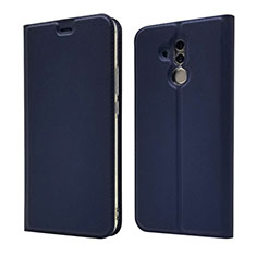 Coque Portefeuille Livre Cuir Etui Clapet L07 pour Huawei Mate 20 Lite Bleu