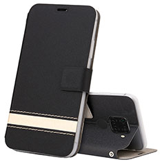 Coque Portefeuille Livre Cuir Etui Clapet L07 pour Huawei Nova 5i Pro Noir