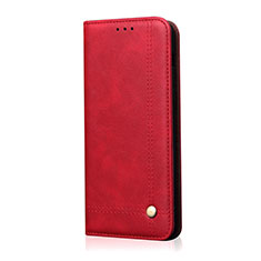 Coque Portefeuille Livre Cuir Etui Clapet L07 pour Huawei Nova 6 SE Rouge