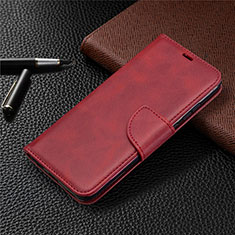 Coque Portefeuille Livre Cuir Etui Clapet L07 pour Huawei P Smart (2020) Rouge