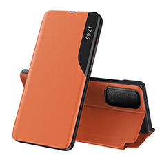 Coque Portefeuille Livre Cuir Etui Clapet L07 pour Huawei P Smart (2021) Orange